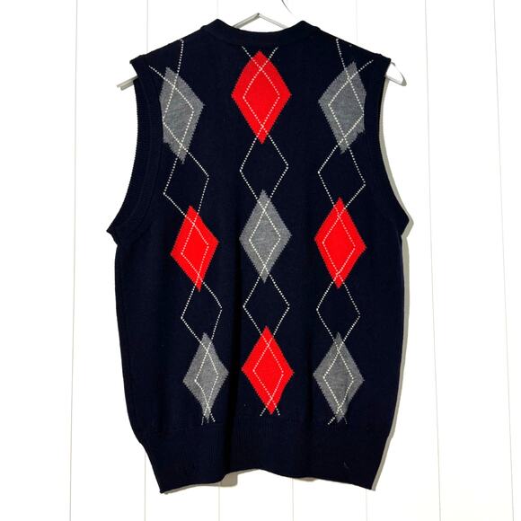 Clark & Gregory · Large · Argyle Sweater Vest · Merino Wool · Scotland Made - Picture 2 of 5
